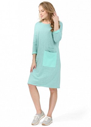 Платье "Капитолина" для беременных; цвет: ментол.меланж (aw17)