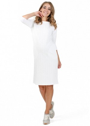 Платье "Оксана" для беременных; цвет: белый (aw17)