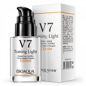 Кремовая сыворотка витаминная омолаживающая «BIOAQUA» V7 Toning Light.
