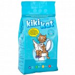 Бентонитовый наполнитель для кошачьего туалета &quot;KikiKat&quot; супер-белый комкующийся с ароматом &quot;Горная свежесть&quot; 5 л.
