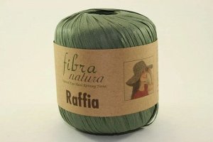Пряжа Raffia 40гр (переработанные листья пальмы), 90м цвет 116-05 хаки