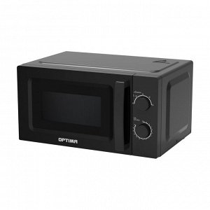 Микроволновая печь OPTIMA MO-2023B (20л, 700Вт,механич.ПУ, ручка д/откр.дверцы, 5 ур.мощн.,чёрная)