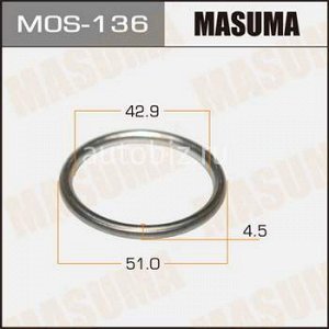 Кольцо глушителя MASUMA металлическое 43 x 51.5 x 4 *