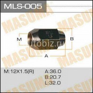 Гайка MASUMA  12x1.5 / под ключ=21мм *