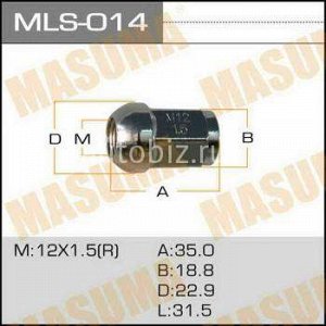 Гайка MASUMA  12x1.5 / под ключ=19мм *