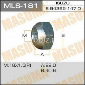 Гайка для грузовика MASUMA   OEM_8-94365-147-0 Isuzu RH *