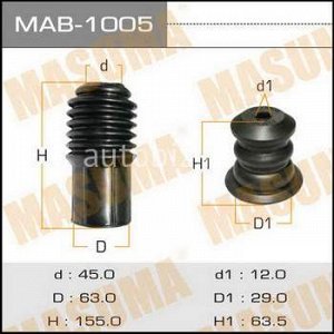 Пыльники стоек универсальные MASUMA, отбойник D=12, H=64 *