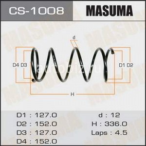 Пружина подвески MASUMA  front COROLLA/ AE109, AE110, AE111 *