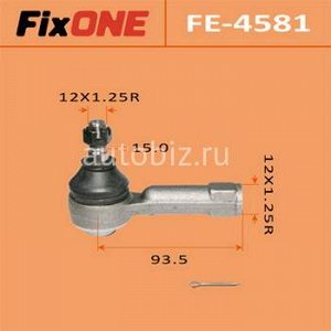 Наконечник рулевой тяги FIXONE  B14, B15, Y10, Y11 2WD   (1/40) *
