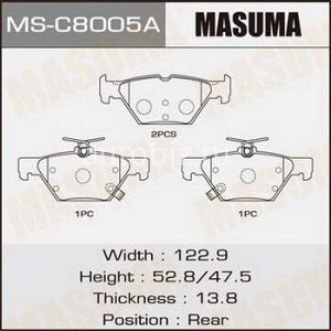 Колодки дисковые MASUMA  OUTBACK/ B15  2014-   rear   (1/12) *