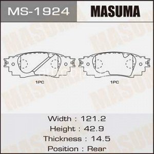 Колодки дисковые MASUMA  RX350/ GGL25L  rear   (1/12) *