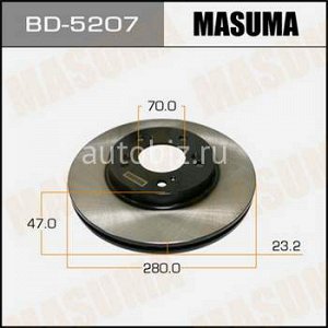 Диск тормозной MASUMA front CR-V  00-  [уп.2] *