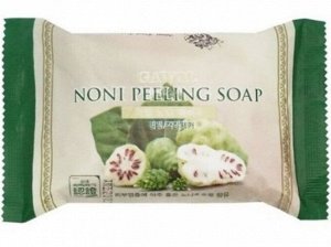 JUNO Gawol Noni Косметическое отшелушивающее мыло для лица и тела с фруктовым экстрактом Нони (для всех типов кожи) 150г