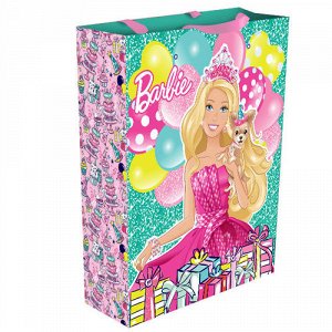 197517--Пакет подарочный "День рождения Барби" 350*250*90