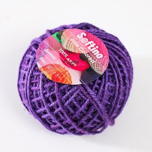 Пряжа 100% джут "Softino Jute Colored" 50м ±2м фиолетовый 50 гр