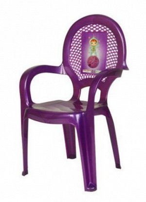 158788--Детский стульчик с рисунком  фиолет. Dunya Plastik