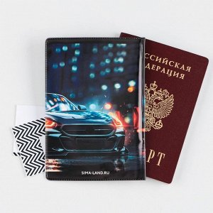 Обложка для паспорта "Дрифт", ПВХ, полноцветная печать