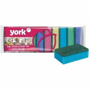 YORK Губка для посуды 10шт MIDI