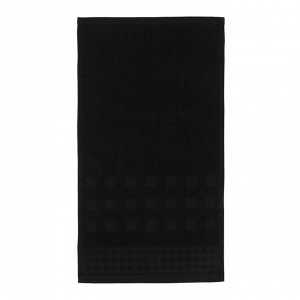 Полотенце махровое LoveLife "Square" 30х60 см, цвет чёрный, 100% хлопок, 380 гр/м2