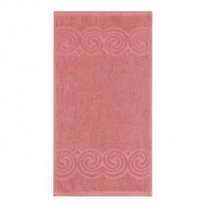 Полотенце махровое Love Life Border, 30х60 см, цвет пыльно-розовый, 100% хлопок, 380 гр/м2