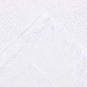 Полотенце махровое LoveLife "Fringe" 30х60 см, цвет белый, 100% хлопок, 380 гр/м2