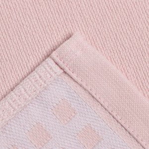 Полотенце махровое LoveLife "Square" 50х90 см, цвет бледно-розовый, 100% хл, 380 гр/м2