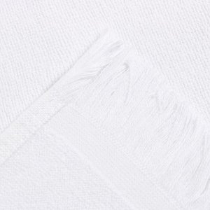 Полотенце махровое LoveLife "Fringe" 70х130 см, цвет белый, 100% хлопок, 380 гр/м2