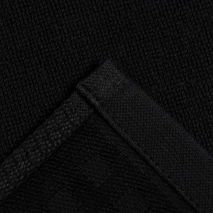 Полотенце махровое LoveLife "Square" 50х90 см, цвет чёрный, 100% хлопок, 380 гр/м2