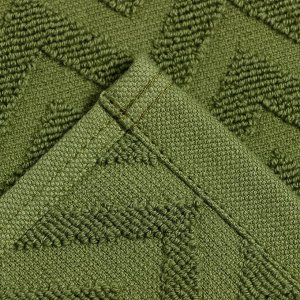 Полотенце махровое LoveLife Zig-Zag, 50х90 см, цвет тёмная трава, 100% хл, 450 гр/м2