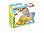 023-23 подушка -игрушка с погремушками для малыша,в кор. 900