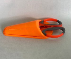 Ножницы в футляре (оранжевые) на магните