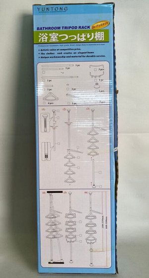 Угловая ярусная полка для ванной комнаты пластиковая
