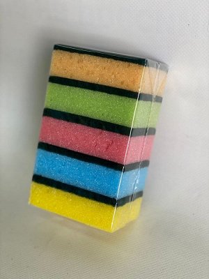 Набор губок для посуды(разноцветные) 5 шт.