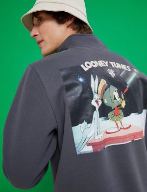 Толстовка оверсайз Looney Tunes с завышенной талией, лицензированная, с принтом