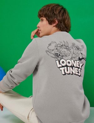 Толстовка Looney Tunes с завышенной талией, лицензированная, с принтом