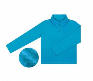Рубашка-поло для мальчика бирюза,рост 128-158 Цвет: бирюза