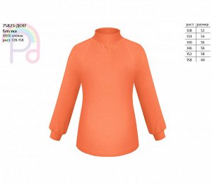 Блузка школьная для девочки оранжевый,рост 128-158 Цвет: ора