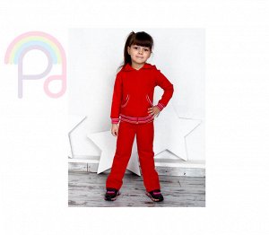 Спортивный костюм для девочек красный,рост 92-122 Цвет: крас