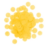 521157 Конфетти "Кружки", тишью, желтые, 7 г, 1 см