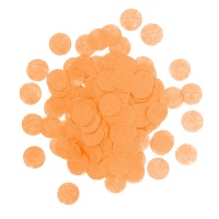 521158 Конфетти "Кружки", тишью, оранжевые, 7 г, 1 см