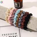 Резинки для волос, атласные, набор из 8 шт.