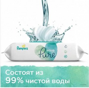 PAMPERS Детские влажные салфетки Aqua Pure 48