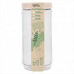 &quot;Green Republic&quot; Банка для хранения 1,1л с закруч. крышкой, цв.лен
