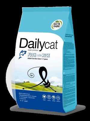DailyCat ADULT EXI Care - для привередливых кошек с сельдью, лососем и рисом 0,4 кг
