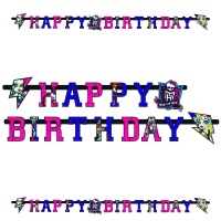 1505-0646 Гирлянда-буквы "С Днем Рождения. Monster High", 1.8 м