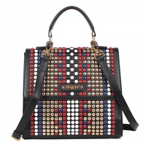 Fenn studded design messenger bag