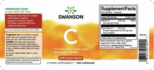 Витамин С Swanson Vitamin C-500 RH - 100 капсул