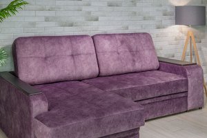 Угловой диван Лацио с широким подлокотником МДФ