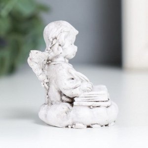 Фигурка полистоун «Белоснежный ангел с книжкой на облаке», 5x4.5x5.4 см, МИКС