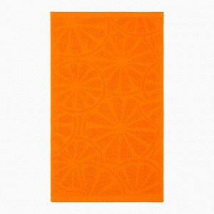 Полотенце махровое Апельсины 30х50см, оранжевый, хл 100%, 400г/м2